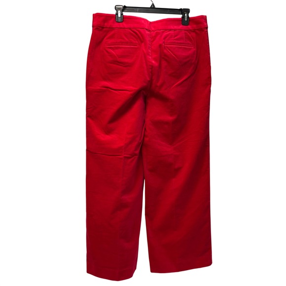Talbots Women's Size 16 Red Velveteen Wide Leg Pants - Picture 3 of 6